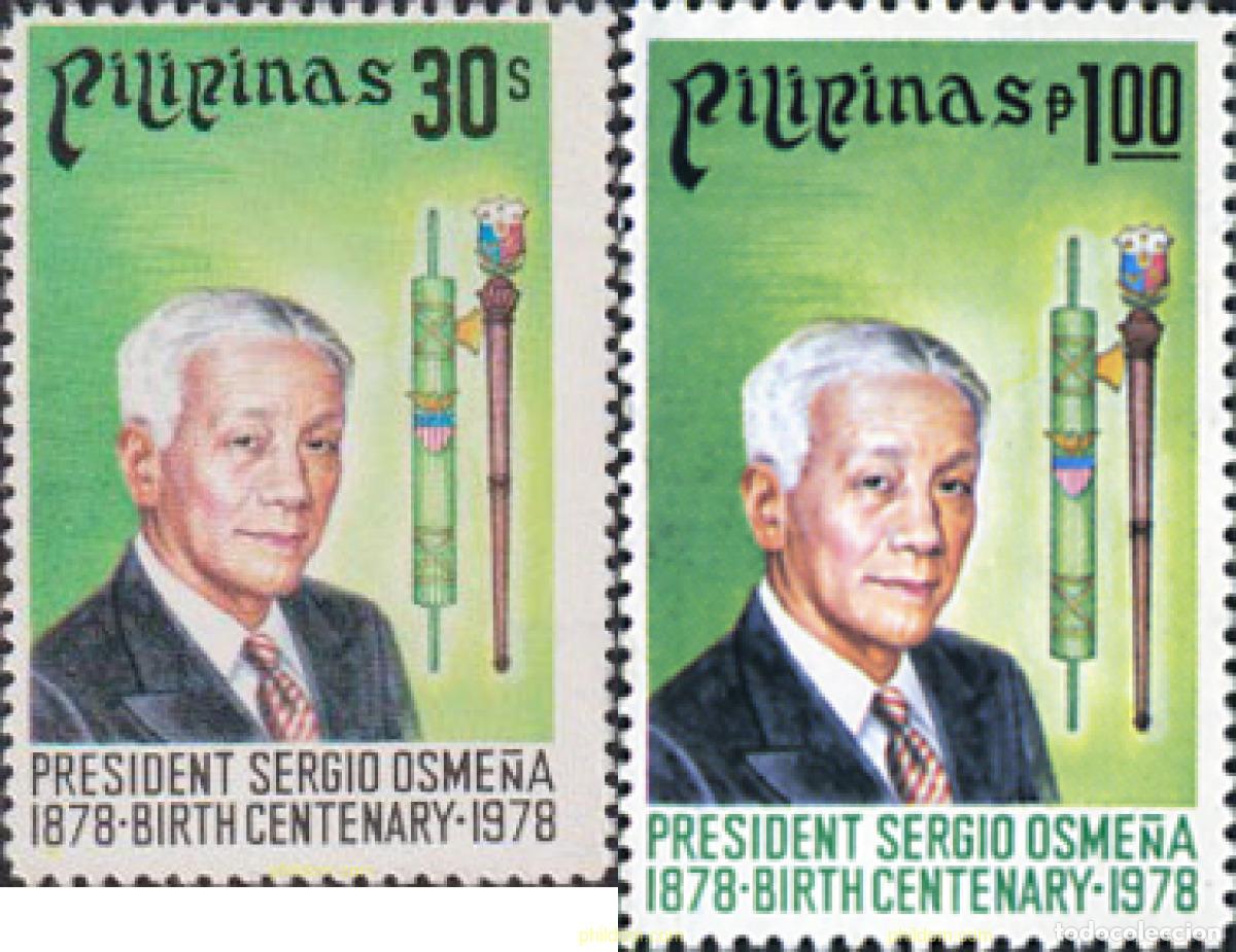 Sellos: 313228 MNH FILIPINAS 1978 PRESIDENTE SERGIO OSME&Ntilde;A