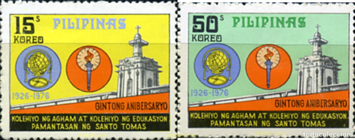 Sellos: 313189 MNH FILIPINAS 1976 50 ANIVERSARIO DE LA UNIVERSIDAD