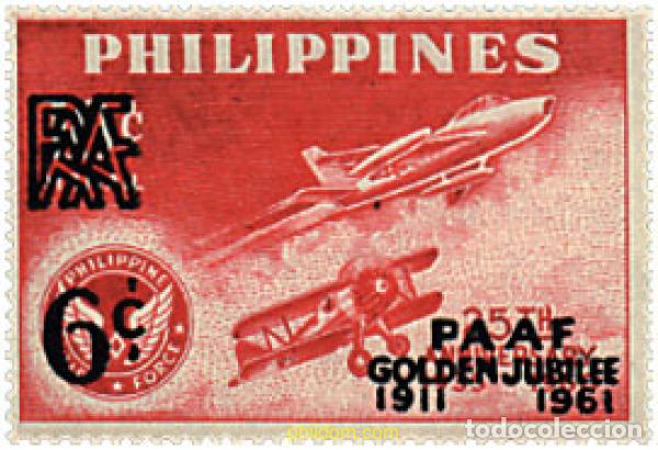 Sellos: 264705 HINGED FILIPINAS 1961 50 ANIVERSARIO DE LA FEDERACION DE ATLETISMO AMATEUR
