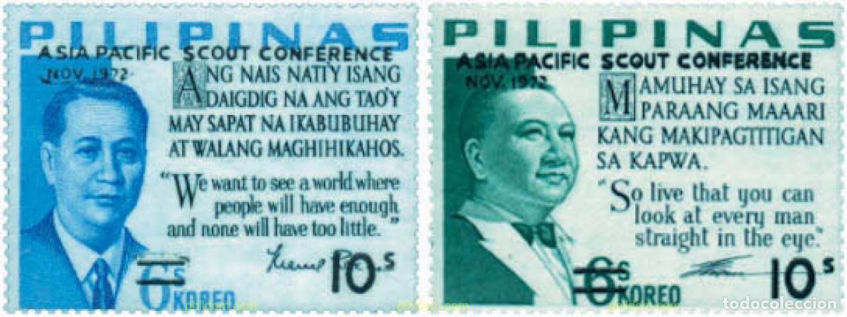 Sellos: 317483 HINGED FILIPINAS 1972 JAMBOREE DEL PACIFICO