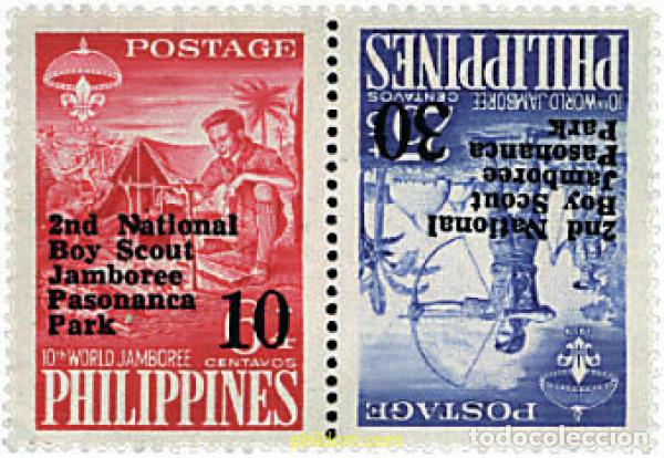 Sellos: 3708 MNH FILIPINAS 1961 2 JAMBOREE NACIONAL EN ZAMBOANGA