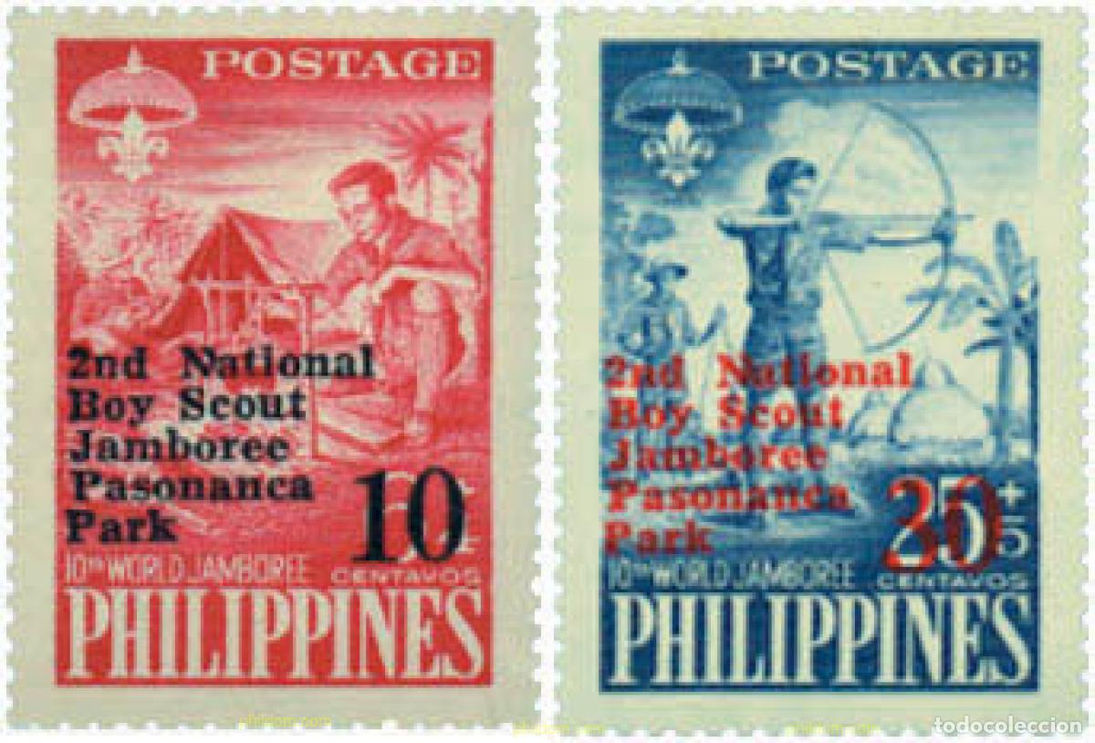 Sellos: 38347 MNH FILIPINAS 1961 2 JAMBOREE NACIONAL EN ZAMBOANGA