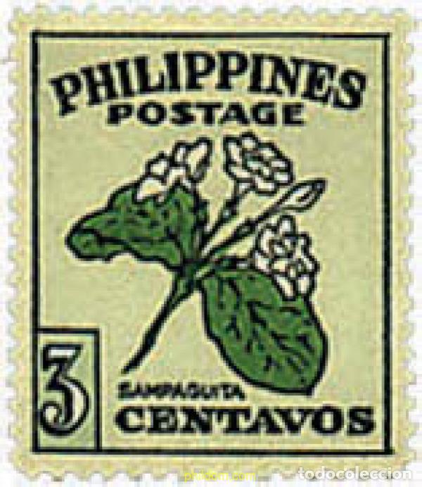Sellos: 210083 HINGED FILIPINAS 1948 FLOR NACIONAL