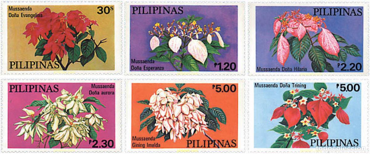 Sellos: 88933 MNH FILIPINAS 1979 CULTIVO DE LAS MUSSAENDAS EN FILIPINAS