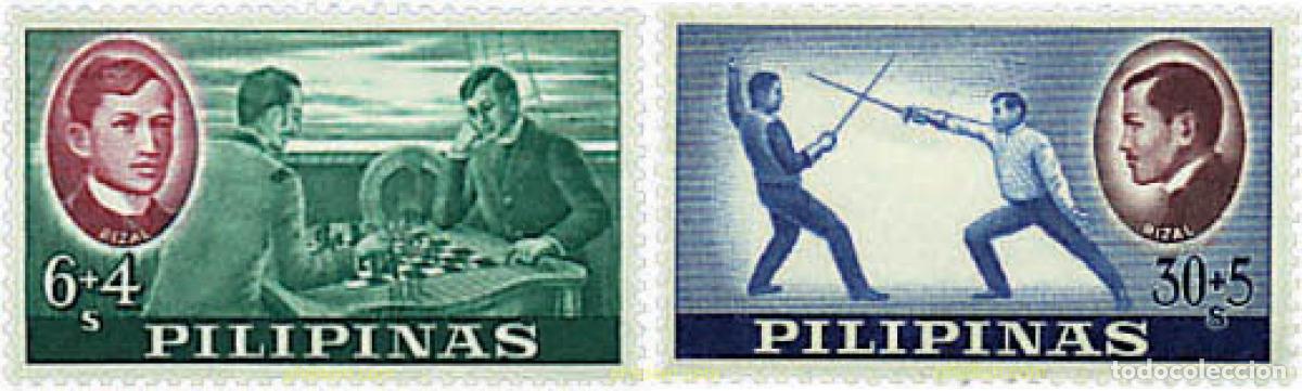 Sellos: 30639 MNH FILIPINAS 1962 HOMENAJE A JOSE RIZAL