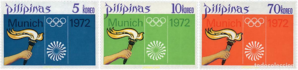 Timbres: 27260 MNH FILIPINAS 1972 20 JUEGOS OLIMPICOS VERANO MUNICH 1972