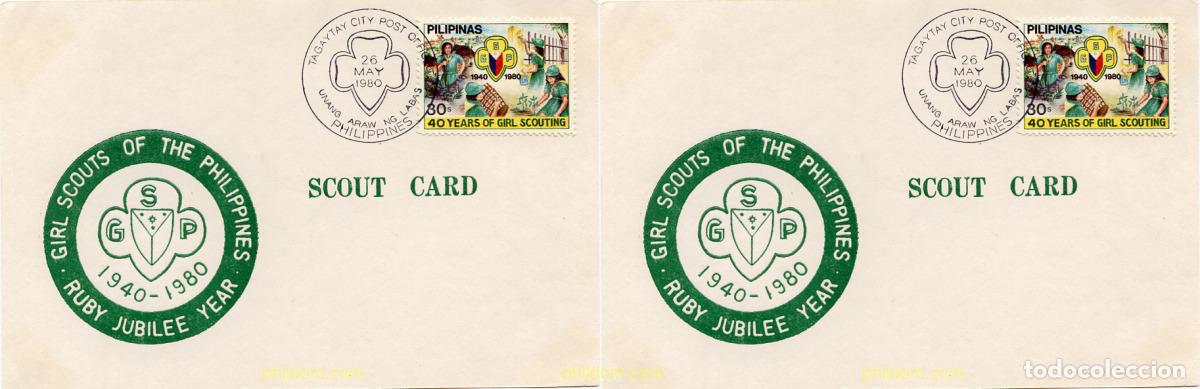 Timbres: 265802 USED FILIPINAS 1980 40 ANIVERSARIO DEL ESCULTISMO FEMENINO