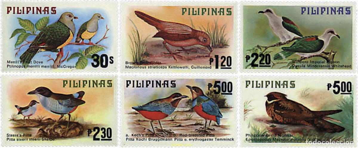 Sellos: 36596 MNH FILIPINAS 1979 AVES