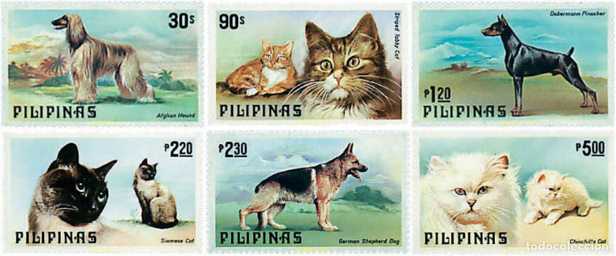 Sellos: 49308 MNH FILIPINAS 1979 PERROS Y GATOS