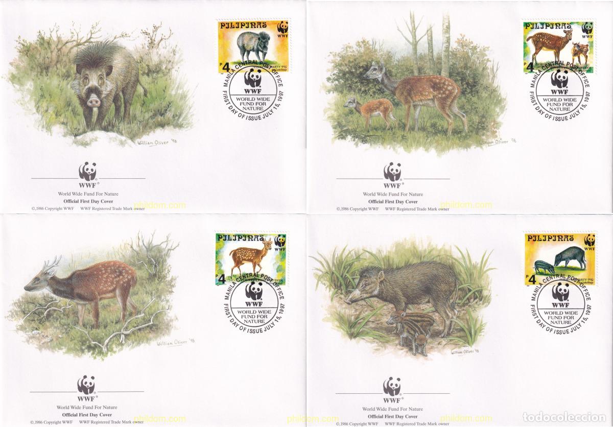 Stamps: 23215 MNH FILIPINAS 1997 CIERVO MANCHADO DE FILIPINAS, CERDO VERRUGOSO DE BISAYAS