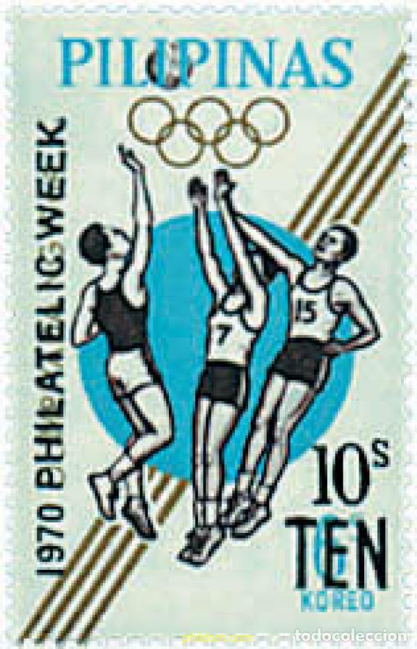 Sellos: 52518 MNH FILIPINAS 1970 SEMANA DE LA FILATELIA