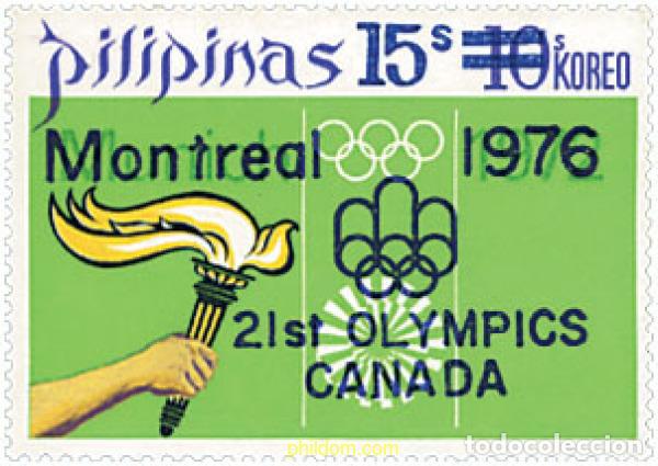 Sellos: 27261 MNH FILIPINAS 1976 21 JUEGOS OLIMPICOS VERANO MONTREAL 1976