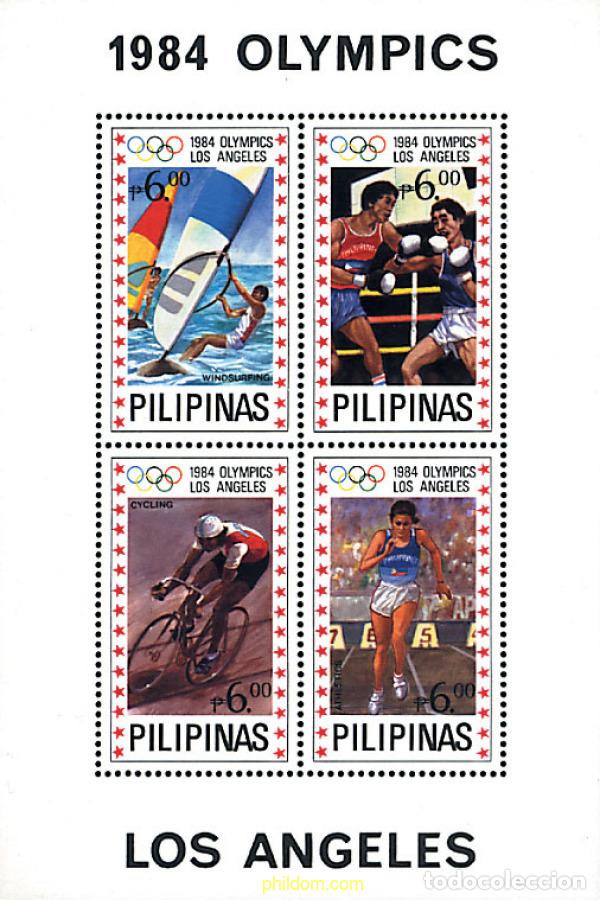 Francobolli: 313341 MNH FILIPINAS 1984 23 JUEGOS OLIMPICOS VERANO LOS ANGELES 1984