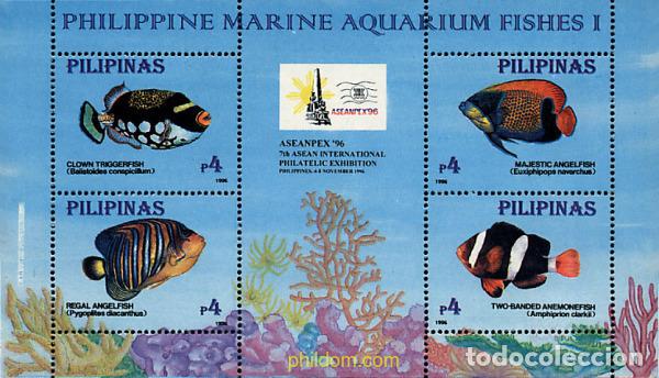 Sellos: 609179 MNH FILIPINAS 1996 PECES DE ACUARIOS FILIPINOS
