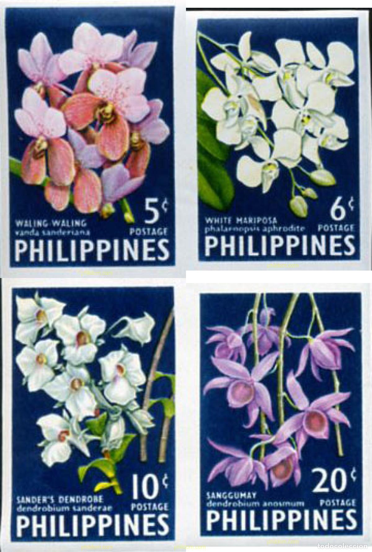 Sellos: 14105 MNH FILIPINAS 1962 ORQUIDEAS