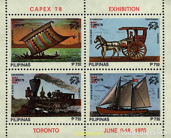 Sellos: 61140 MNH FILIPINAS 1978 CAPEX 78. EXPOSICION FILATELICA INTERNACIONAL