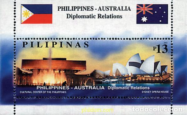Sellos: 76239 MNH FILIPINAS 2001 RELACIONES DIPLOMATICAS CON AUSTRALIA