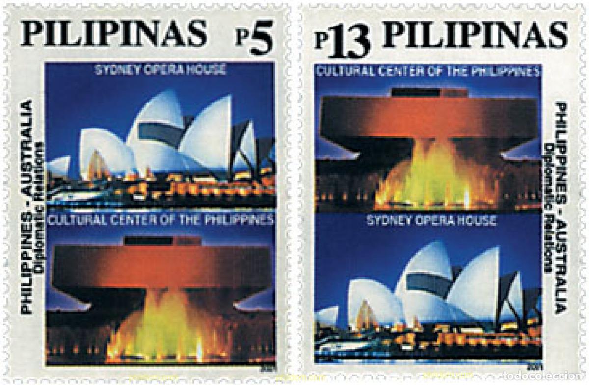 Sellos: 88069 MNH FILIPINAS 2001 RELACIONES DIPLOMATICAS CON AUSTRALIA