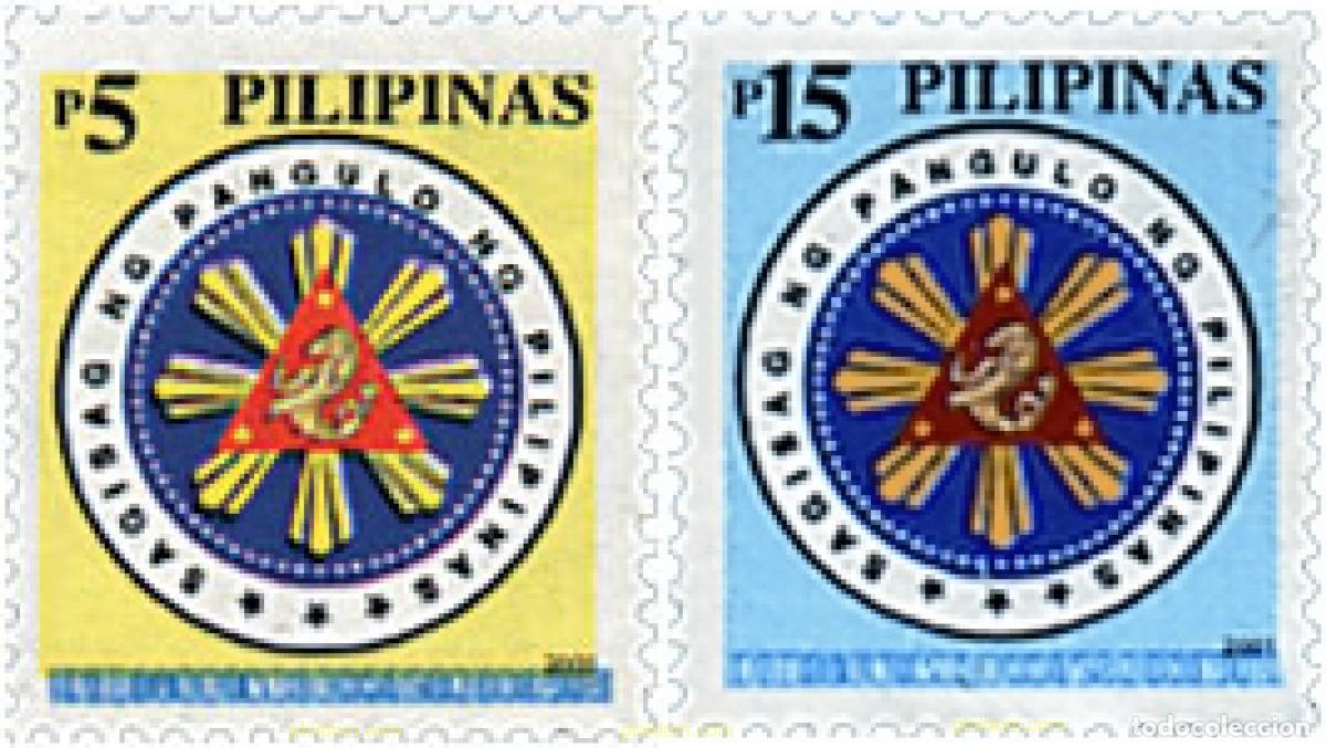 Sellos: 315546 MNH FILIPINAS 2001 ESCUDO PRESIDENCIAL