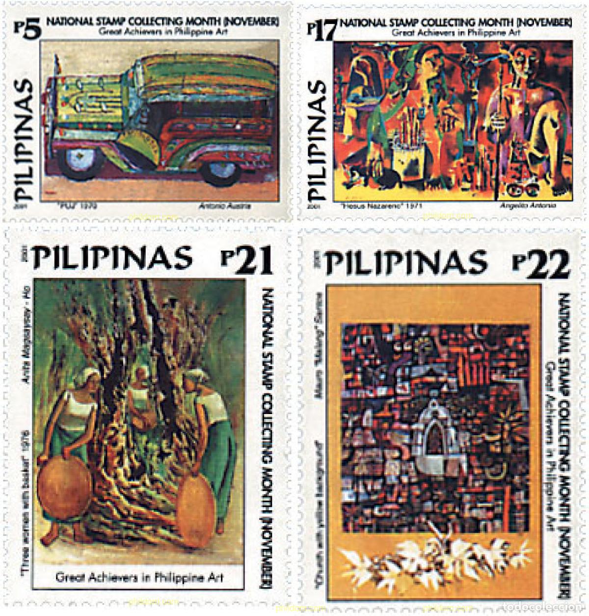 Sellos: 93790 MNH FILIPINAS 2001 MES DE LA FILATELIA