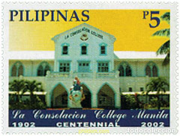 Sellos: 100339 MNH FILIPINAS 2002 CENTENARIO DE LA UNIVERSIDAD LA CONSOLACION