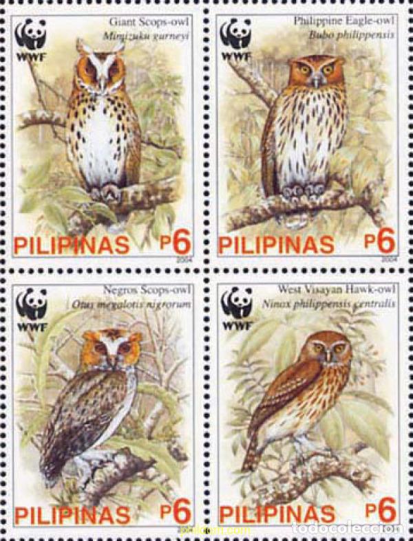 Sellos: 314060 MNH FILIPINAS 2004 BUHOS FILIPINOS