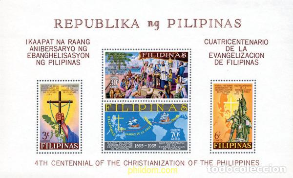 Sellos: 148922 MNH FILIPINAS 1965 400 ANIVERSARIO DEL CRISTIANISMO EN FILIPINAS