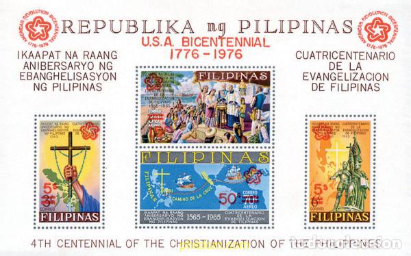 Sellos: 148927 MNH FILIPINAS 1976 BICENTENARIO DE LA INDEPENDENCIA DE LOS ESTADOS UNIDOS