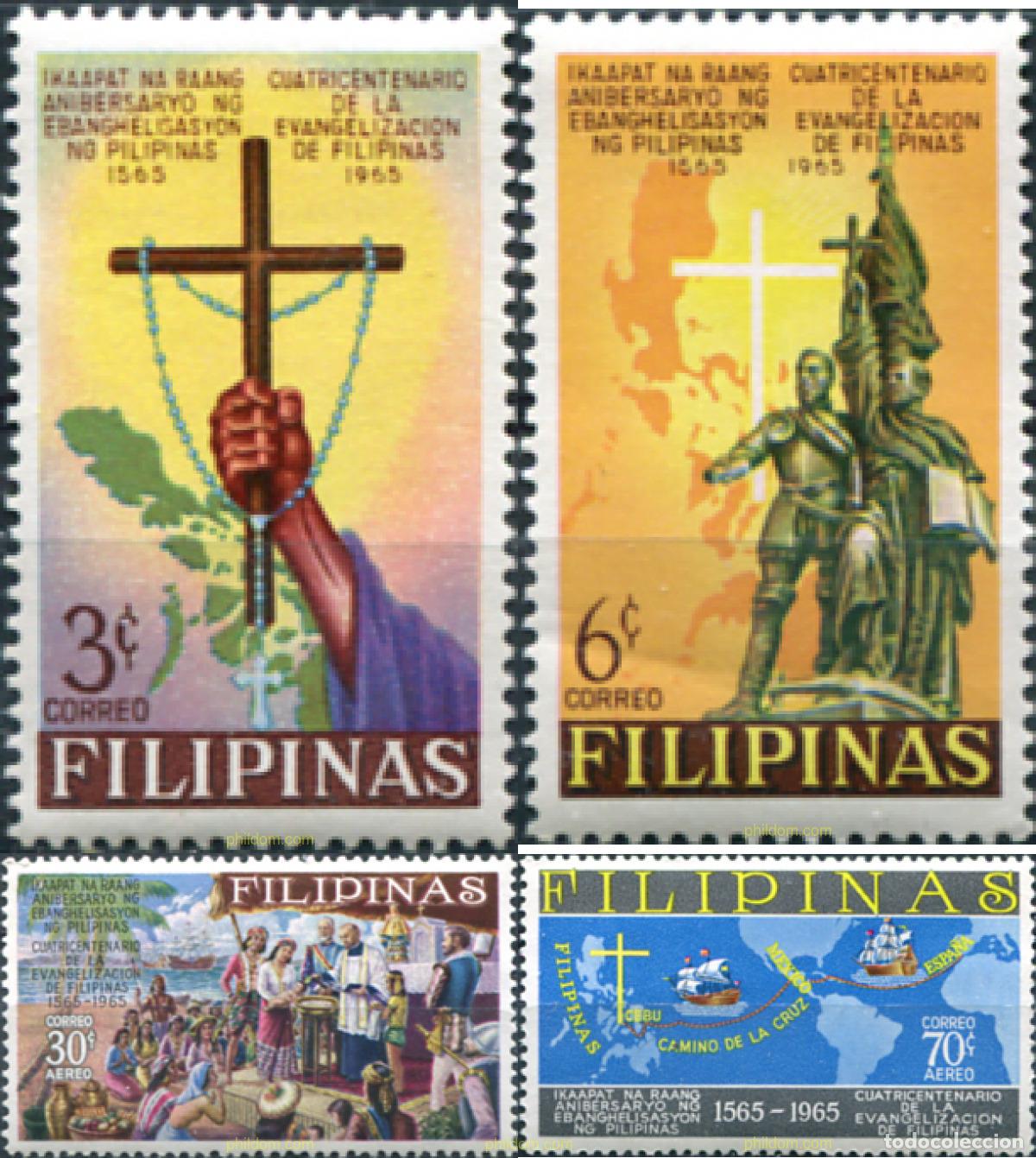 Sellos: 148924 MNH FILIPINAS 1965 400 ANIVERSARIO DEL CRISTIANISMO EN FILIPINAS