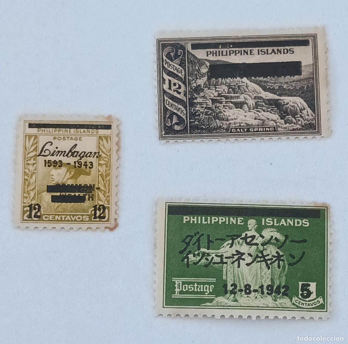 Sellos: Sellos Filipinas ocupaci&oacute;n japonesa 1942/1943 varios.