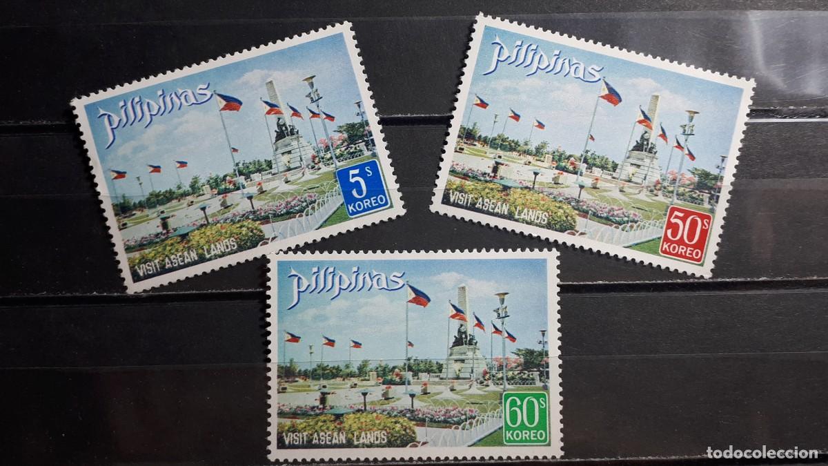Sellos: FILIPINAS. A&Ntilde;O 1972. **. YVERT 845/7.