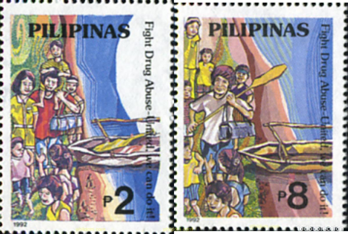 Sellos: 313462 MNH FILIPINAS 1992 CONTRA EL ABUSO DE LA DROGA