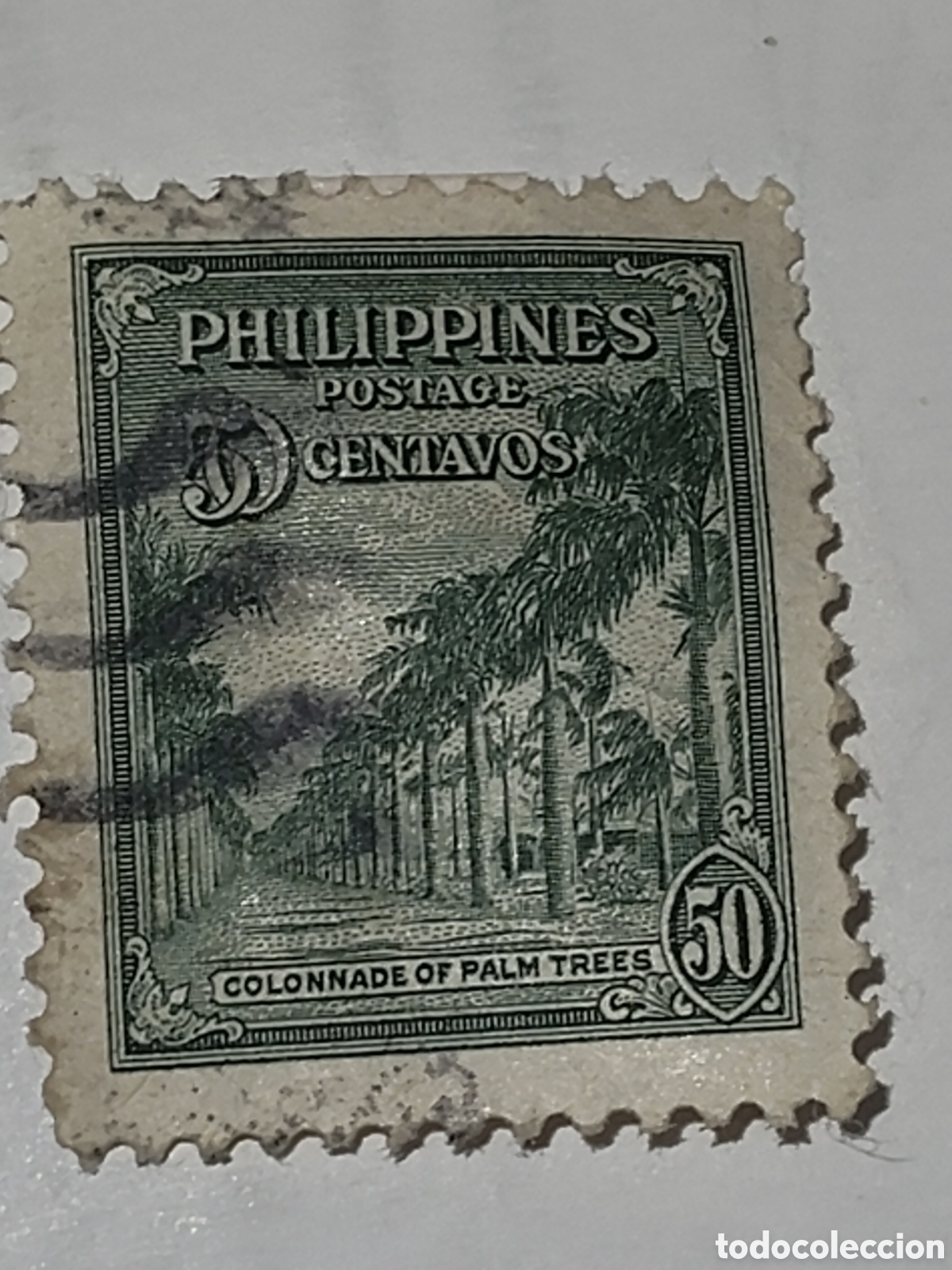 Sellos: Sello de Filipinas Avda de Las Palmeras 1949 usado