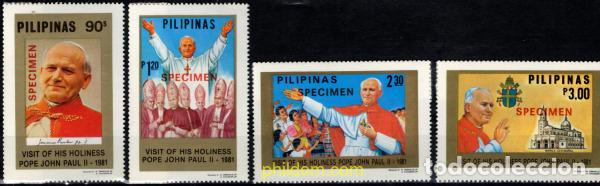 Sellos: 794562 MNH FILIPINAS 1981 VISITA DE JUAN PABLO II A FILIPINAS