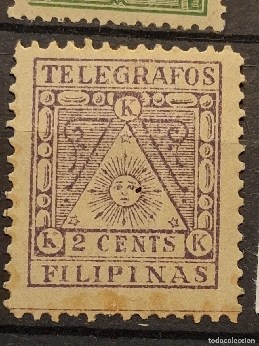 Sellos: FILIPINAS, 1898, TEL&Eacute;GRAFOS, CAT.YT.5.
