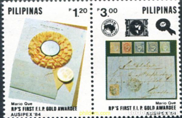 Sellos: 160943 MNH FILIPINAS 1984 SEMANA DE LA FILATELIA