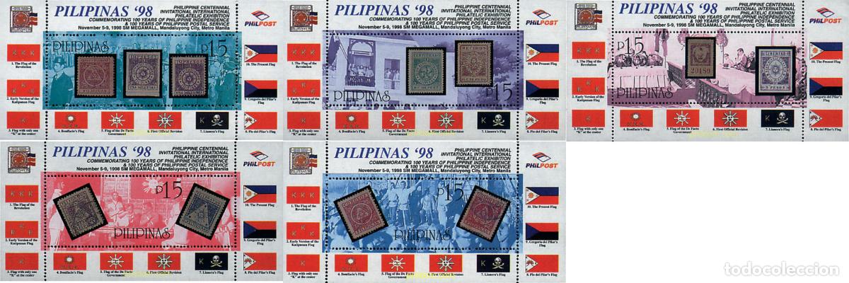 Sellos: 53143 MNH FILIPINAS 1998 PHILIPINAS 98. EXPOSICION FILATELICA CONMEMORANDO EL CENTENARIO DE LA INDE