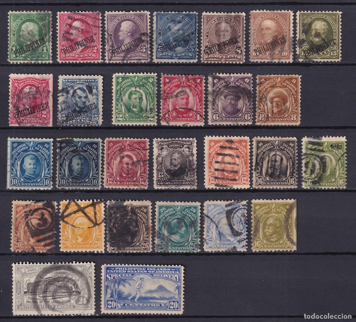 Sellos: Filipinas, 1899-1907 Distintos valores. [Administraci&oacute;n Americana.]