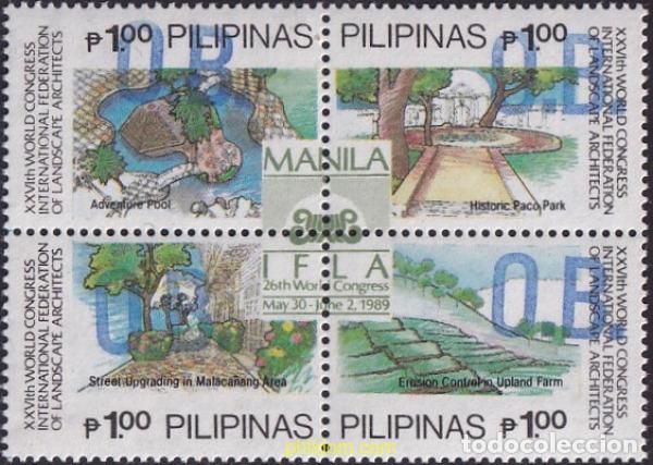 Sellos: 797905 MNH FILIPINAS 1989 CONGRESO INTERNACIONAL DE ARQUITECTOS LOCALES
