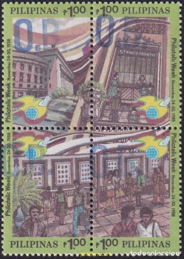 Sellos: 797910 MNH FILIPINAS 1988 SEMANA DE LA FILATELIA