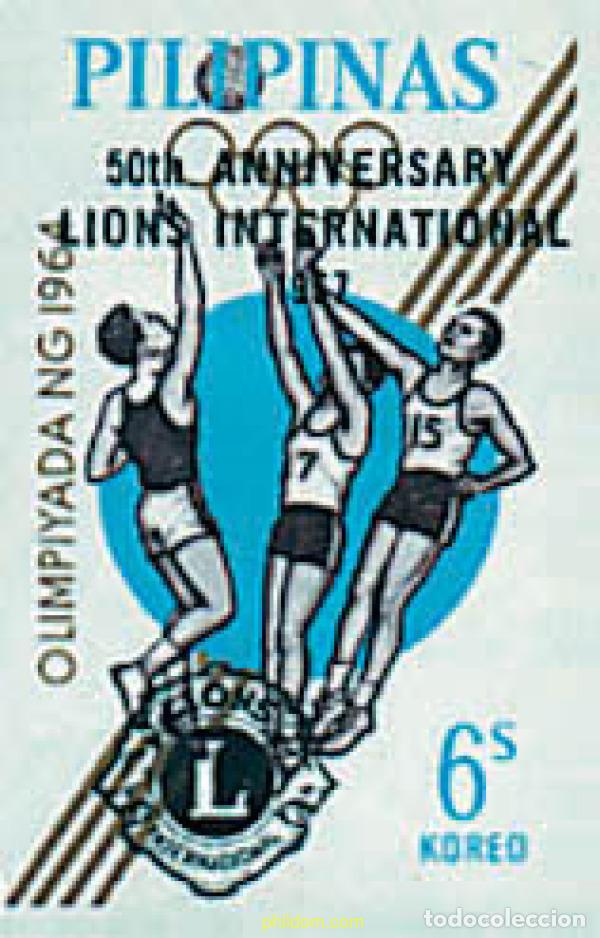 Sellos: 797920 MNH FILIPINAS 1967 50 ANIVERSARIO DE LIONS CLUB INTERNATIONAL