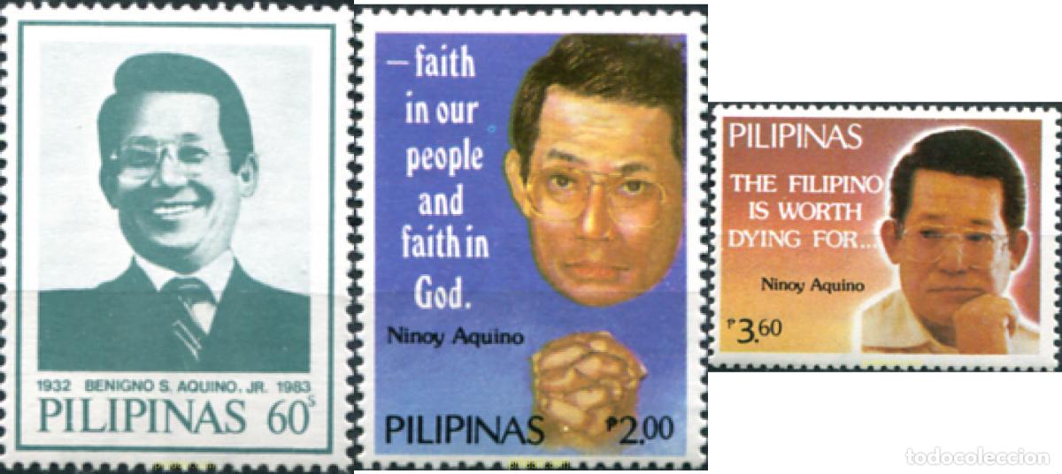 Sellos: 313375 MNH FILIPINAS 1986 CONMEMORACION DE BENIGNO AQUINO