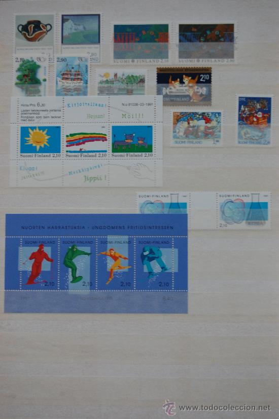 Sellos: Finlandia, a&ntilde;o 1991. - Foto 1