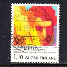 Sellos: FINLANDIA 852 - AÑO 1981 - AÑO INTERNACIONAL DEL MINUSVALIDO. Lote 49189656