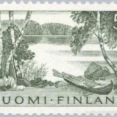 Sellos: FINLANDIA 1961 IVERT 508 *** SERIE BÁSICA - VISTA DEL LAGO DE KEURU