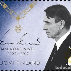 Sellos: FINLANDIA 2017 MAUNO KOIVISTO. Lote 96446163