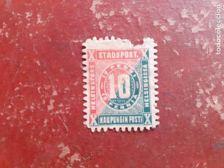 Sellos: Finlandia. Helsingfors. Correo Privado 1880