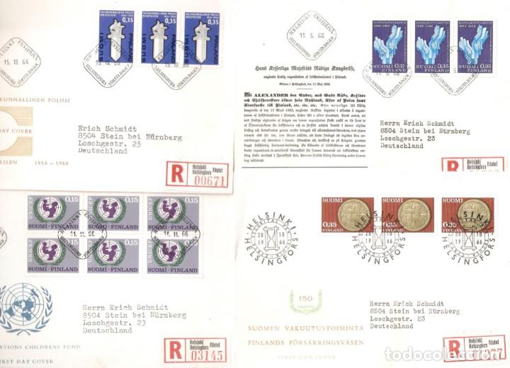 Sellos: FINLANDIA. FDC. 1966 - Foto 1