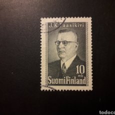 Sellos: FINLANDIA YVERT 320 SERIE COMPLETA USADA 1947 PRESIDENTE PAASIKIVI PEDIDO MÍNIMO 3€