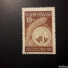 Sellos: FINLANDIA YVERT 331 SERIE COMPLETA USADA 1947 CAJA DE AHORROS PEDIDO MÍNIMO 3€